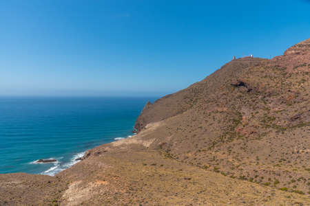 Coastline of Cabo de Gata-Nijar national park in Spainの写真素材