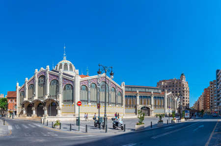 VALENCIA, SPAIN, JUNE 17, 2019: Central market in Valencia, Spainの写真素材