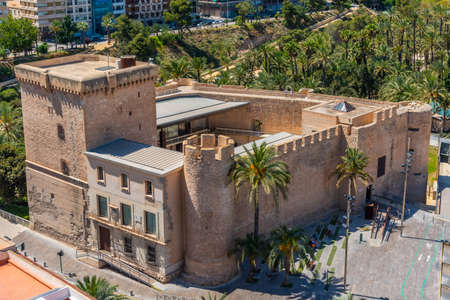 Aerial view of Altamira palace in Elche, Spainのeditorial素材