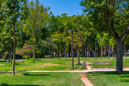 Royal gardens in Spanish city Valenciaのeditorial素材