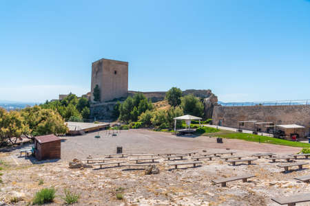 Torre Alfonsina inside of the Lorca castle in Spainのeditorial素材