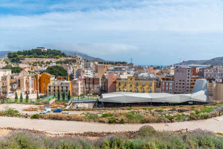 Roman Forum at Spanish town Cartagenaのeditorial素材