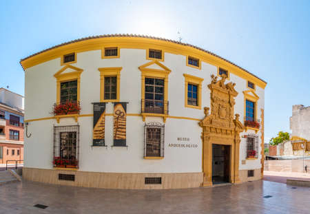 LORCA, SPAIN, JUNE 20, 2019: Archaeological museum in Spanish town Lorcaのeditorial素材