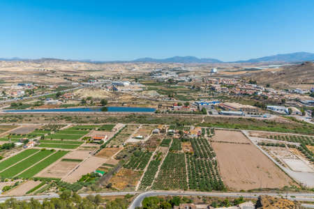 Rural landscape of lorca in spainのeditorial素材