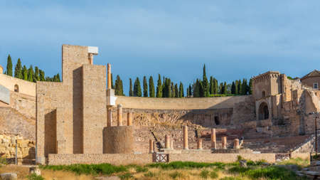 The Roman Theatre of Cartagena in Spainのeditorial素材