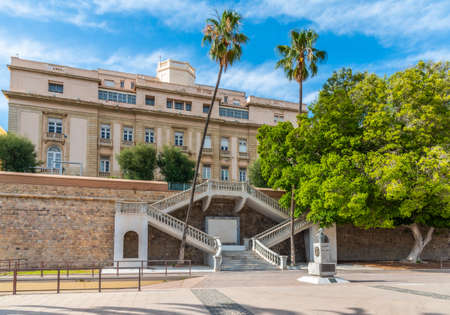 View of a military headquarters in Cartagena, Spainのeditorial素材