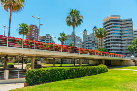 Pont de les flors in the spanish city Valenciaのeditorial素材
