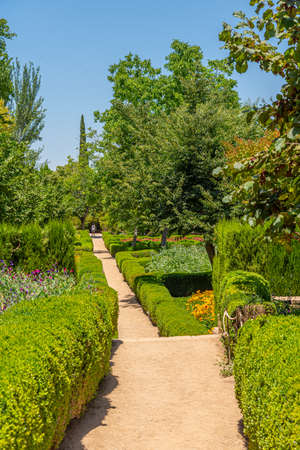 Jardines bajos at Generalife gardens in Granada, Spain