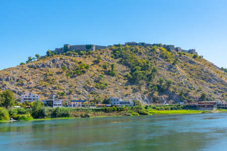 Rozafa castle near Shkoder, Albaniaのeditorial素材
