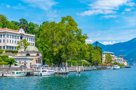 Villa Carlotta at Tremezzo alongside lake Como in Italyのeditorial素材