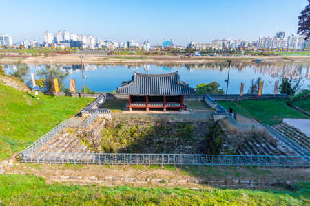 Gongsanseong fortress in Gongju, Republic of Koreaのeditorial素材
