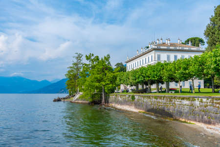 Villa Melzi at Lake Como in Italyのeditorial素材