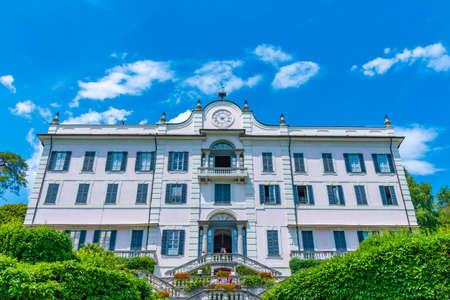 Villa Carlotta at Tremezzo alongside lake Como in Italyのeditorial素材