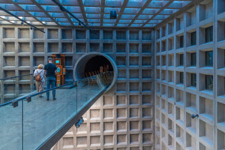 HOBART, AUSTRALIA, FEBRUARY 22, 2020: Art installations at MONA â Museum of old an new Art in Hobart, Australiaのeditorial素材