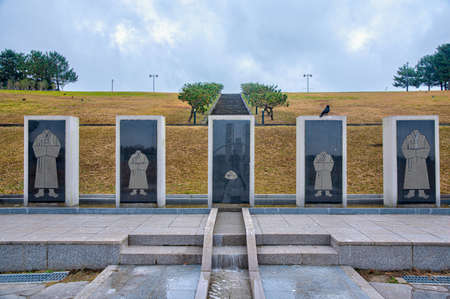 memorial to victims of Jeju uprising at April 3 Peace park at Republic of Koreaのeditorial素材