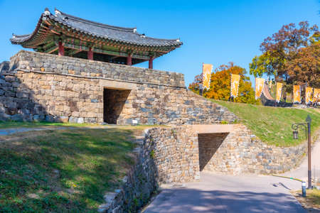 Gongsanseong fortress in Gongju, Republic of Koreaのeditorial素材