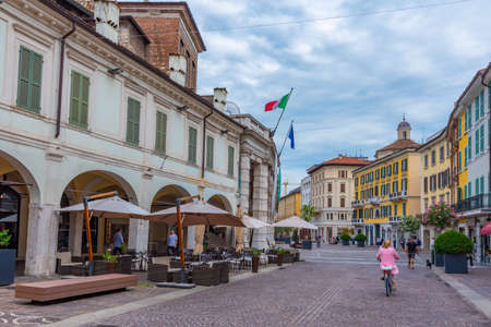 BRESCIA, ITALY, JULY 15, 2019: View of Corso Palestro in Brescia, Italyのeditorial素材