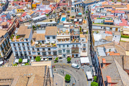 Downtown view of Sevilla in Spainのeditorial素材