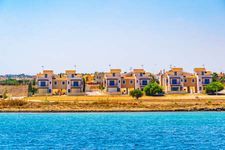 Hotel resorts and beaches situated near Pernera on Cyprusのeditorial素材