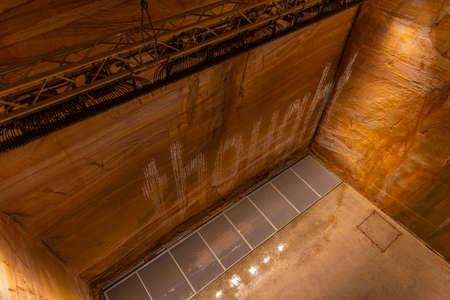 HOBART, AUSTRALIA, FEBRUARY 22, 2020: Art installations at MONA â Museum of old an new Art in Hobart, Australiaのeditorial素材