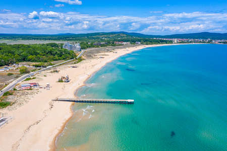 South beach at Primorsko in Bulgaria