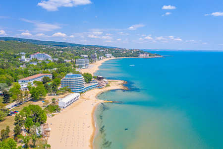 Beach at Saint Konstantine and Elena near Varna, Bulgariaの写真素材