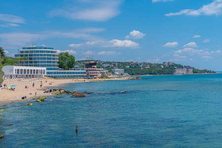 Beach at Saint Konstantine and Elena near Varna, Bulgariaの写真素材