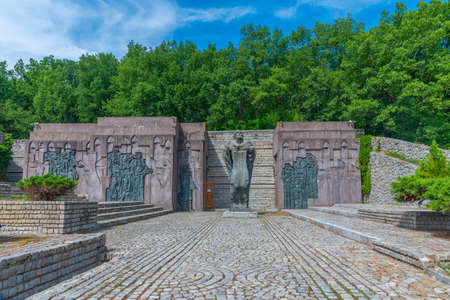 View of the Samouil's fortress in Bulgariaの写真素材