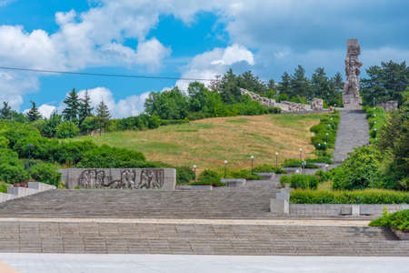 National memorial complex Apriltsi in Panagyurishte in Bulgariaの写真素材