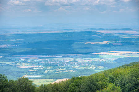 Landscape of Bulgaria viewed from Buntovna hutの写真素材