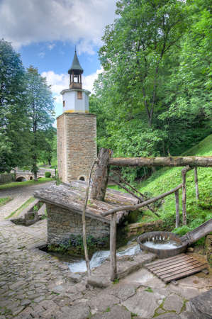 Traditional bulgarian architecture displayed at Etar ethnographic complexの写真素材