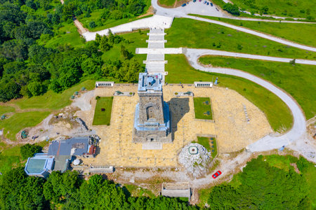 Monument to Freedom commemorating battle at Shipka pass in 1877-1878 in Bulgariaの写真素材