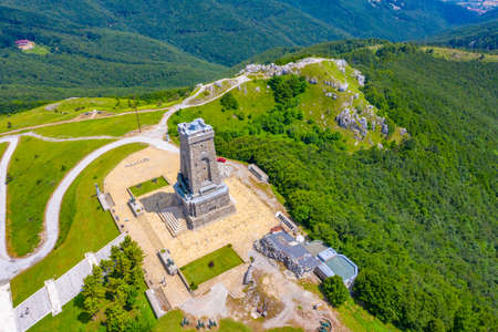 Monument to Freedom commemorating battle at Shipka pass in 1877-1878 in Bulgariaの写真素材