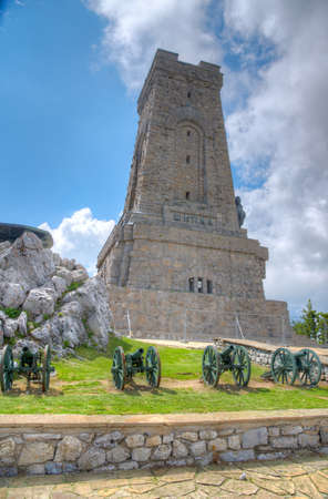 Monument to Freedom commemorating battle at Shipka pass in 1877-1878 in Bulgariaの写真素材