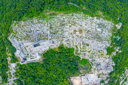 The ancient Thracian city of Perperikon located in Bulgariaの写真素材