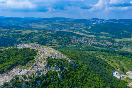The ancient Thracian city of Perperikon located in Bulgariaの写真素材