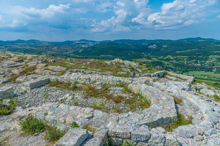 The ancient Thracian city of Perperikon located in Bulgariaの写真素材