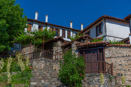 Historical buildings at Ethnographic complex in Zlatograd, Bulgaria