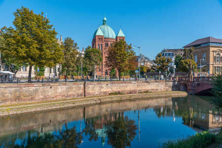 Church of Saint Pierre le Jeune Strasbourg, Franceの写真素材