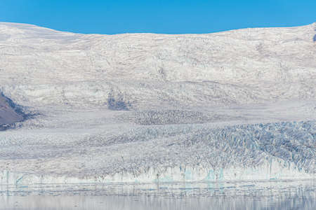 Floating icebergs at Fjallsarlon lagoon on Iceland