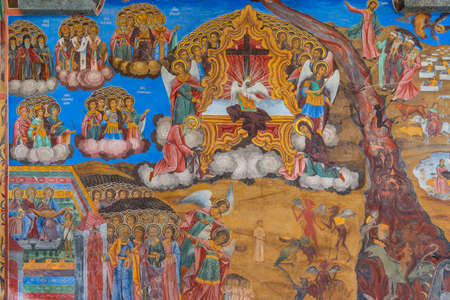 Rila monastery, Bulgaria, June 19, 2020: Decoration of Rila monastery, Bulgariaのeditorial素材