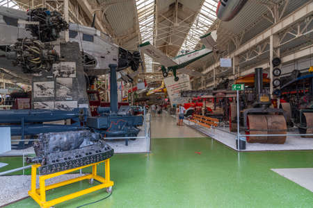 Speyer, Germany, September 16, 2020: Exhibition inside of the Technik museum in Speyer, Germanyのeditorial素材
