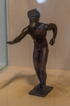 Tubingen, Germany, September 19, 2020: Greek sculptures at the Ethnographic museum in Tubingen, Germanyのeditorial素材