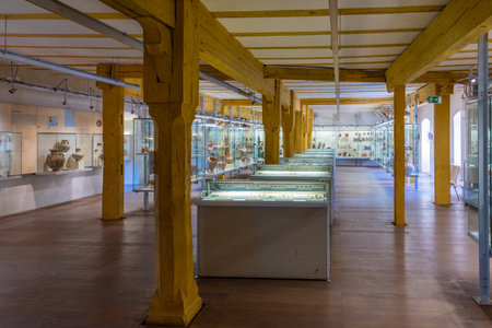 Tubingen, Germany, September 19, 2020: Interior of Ethnographic museum in Tubingen, Germanyのeditorial素材