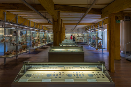 Tubingen, Germany, September 19, 2020: Interior of Ethnographic museum in Tubingen, Germanyのeditorial素材