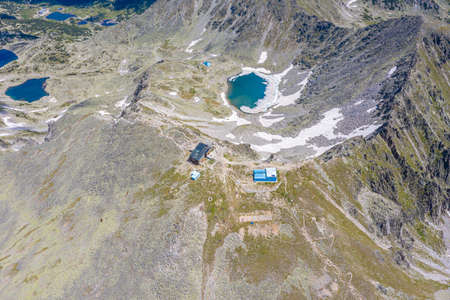 Rila mountains dominated by Musala peak - the highest mountain in Bulgariaの写真素材