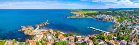 Aerial view of Bulgarian seaside town Ahtopol