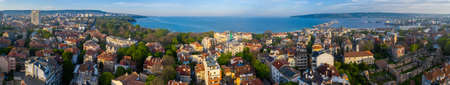 Aerial view of the Bulgarian city Varna