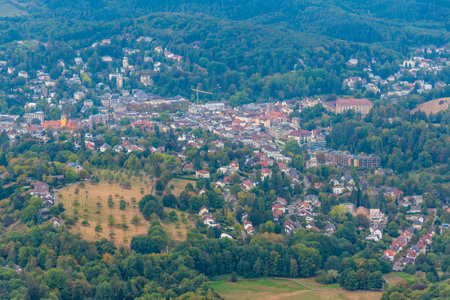 Panorama of Baden Baden in Germanyの写真素材