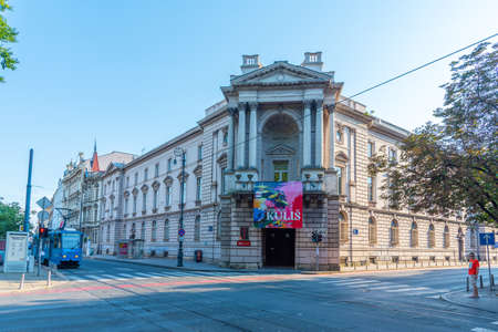 Zagreb, Croatia, August 1, 2020: Modern art gallery in Zagreb, Croatia